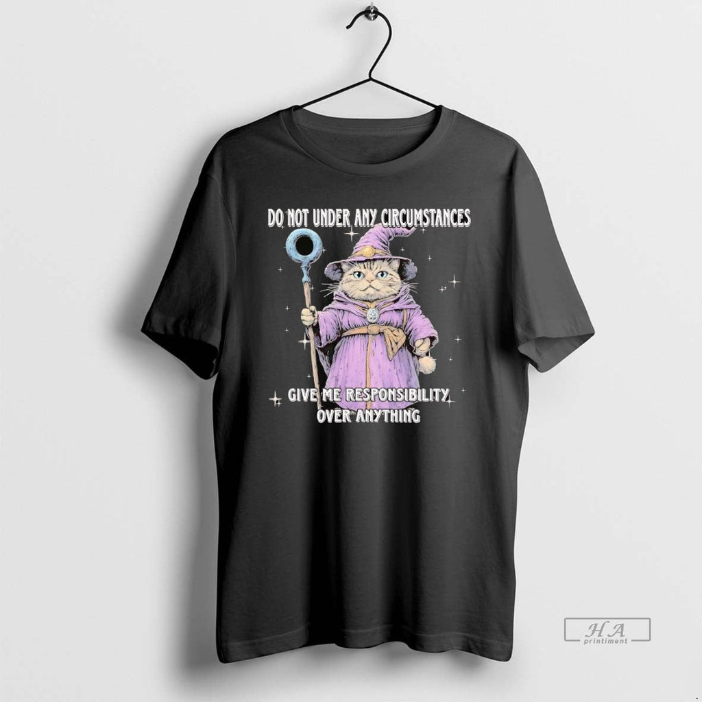 Official Trendy Cat Wizard Do Not Under Any - Adult & Kids T-Shirts, Sweatshirts & Hoodies apparel design preview 1