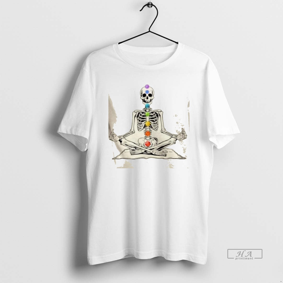 Official Trendy Chakra Skeleton Halloween - Adult & Kids T-Shirts, Sweatshirts & Hoodies apparel design preview 1