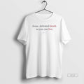 Official Trendy Charlie Kirk Jesus Defeated Death So - Adult & Kids T-Shirts, Sweatshirts & Hoodies apparel design preview 1