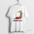 Official Trendy Chicago Dog Wins Beats Tomato Ketchup - Adult & Kids T-Shirts, Sweatshirts & Hoodies apparel design preview 1