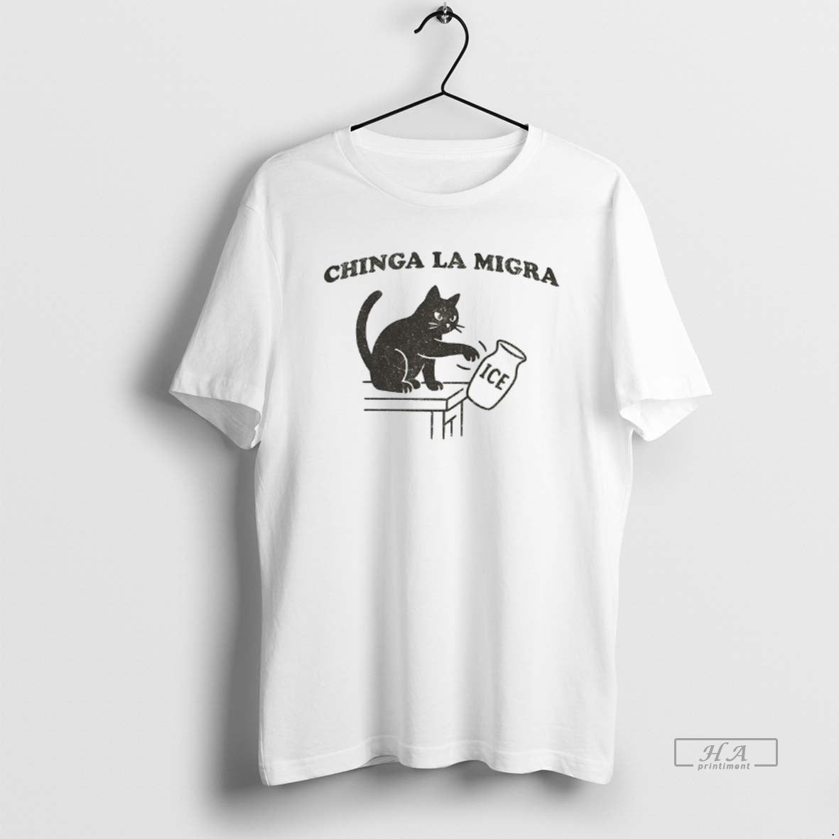 Official Trendy Chinga La Migra Abolish Ice Funny Cat - Adult & Kids T-Shirts, Sweatshirts & Hoodies apparel design preview 1