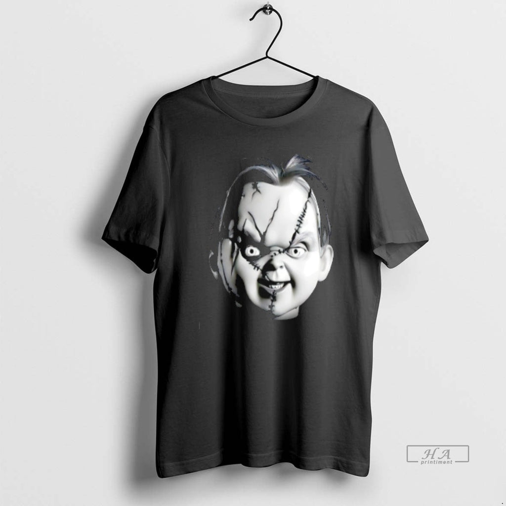 Official Trendy Chucky Horror Character Big Face - Adult & Kids T-Shirts, Sweatshirts & Hoodies apparel design preview 1