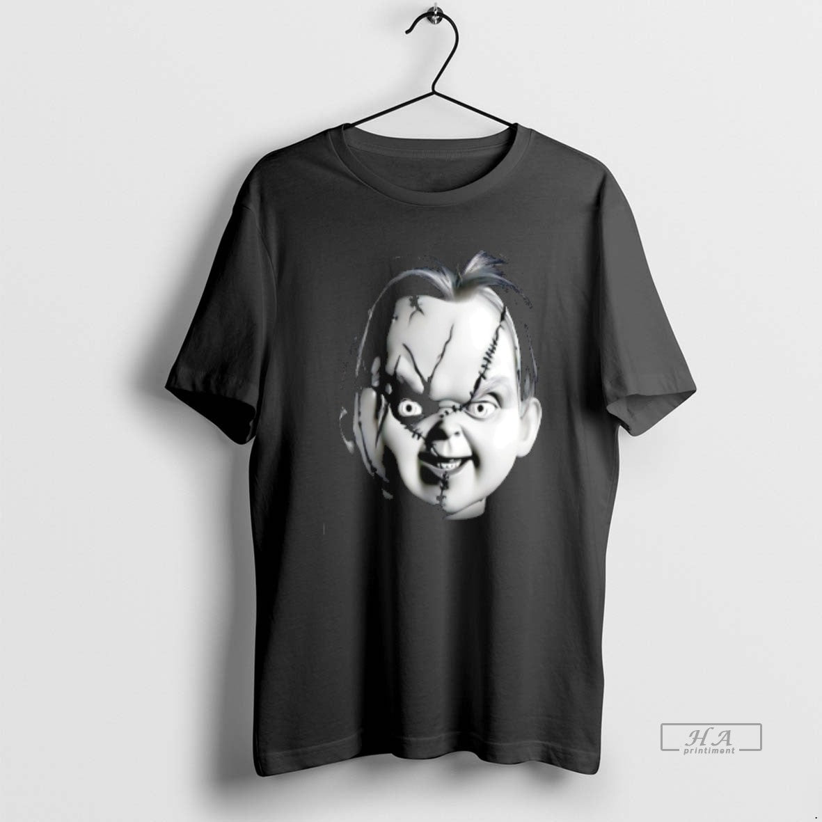 Official Trendy Chucky Horror Character Big Face - Adult & Kids T-Shirts, Sweatshirts & Hoodies apparel design preview 1