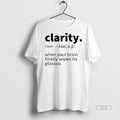Official Trendy Clarity Noun Meaning When Your Brain - Adult & Kids T-Shirts, Sweatshirts & Hoodies apparel design preview 1