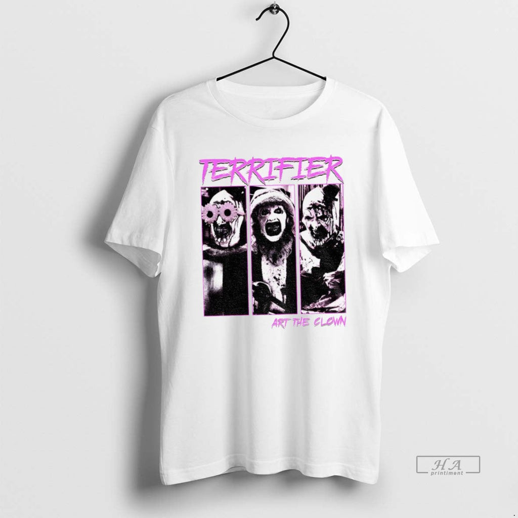 Official Trendy Clown Terrifier Art The Scary Horror - Adult & Kids T-Shirts, Sweatshirts & Hoodies apparel design preview 1
