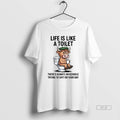 Official Trendy Cow Life Is Like A Toilet Theres - Adult & Kids T-Shirts, Sweatshirts & Hoodies apparel design preview 1