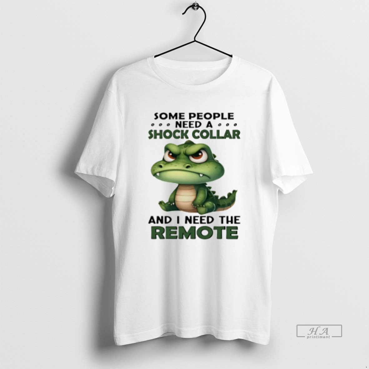 Official Trendy Crocodile Some People Need A Shock - Adult & Kids T-Shirts, Sweatshirts & Hoodies apparel design preview 1
