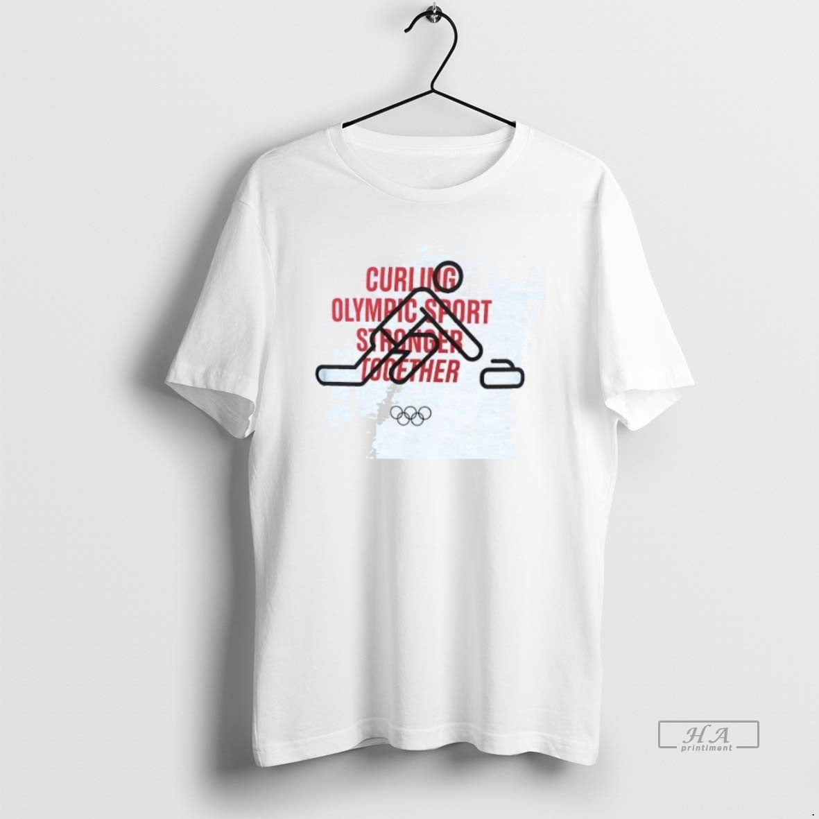 Official Trendy Curling Olympic Sport Stronger - Adult & Kids T-Shirts, Sweatshirts & Hoodies apparel design preview 1