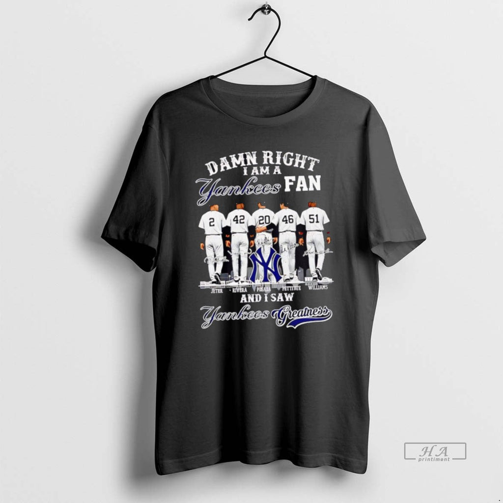 Official Trendy Damn Right I Am A Yankees Fan And Saw - Adult & Kids T-Shirts, Sweatshirts & Hoodies apparel design preview 1
