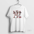 Official Trendy Dancing Skeleton Santa Hat Merry - Adult & Kids T-Shirts, Sweatshirts & Hoodies apparel design preview 1