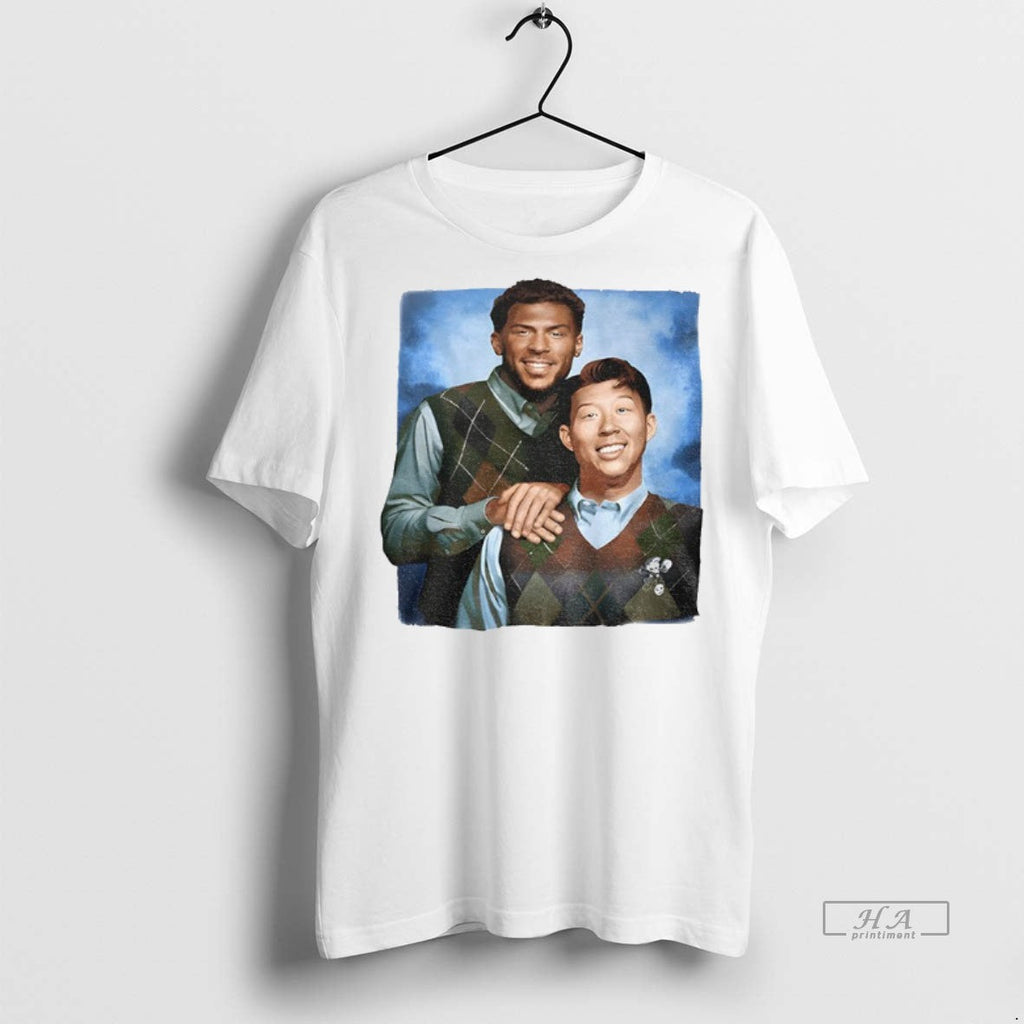 Official Trendy Denis Bouanga And Son Heung Min Los - Adult & Kids T-Shirts, Sweatshirts & Hoodies apparel design preview 1