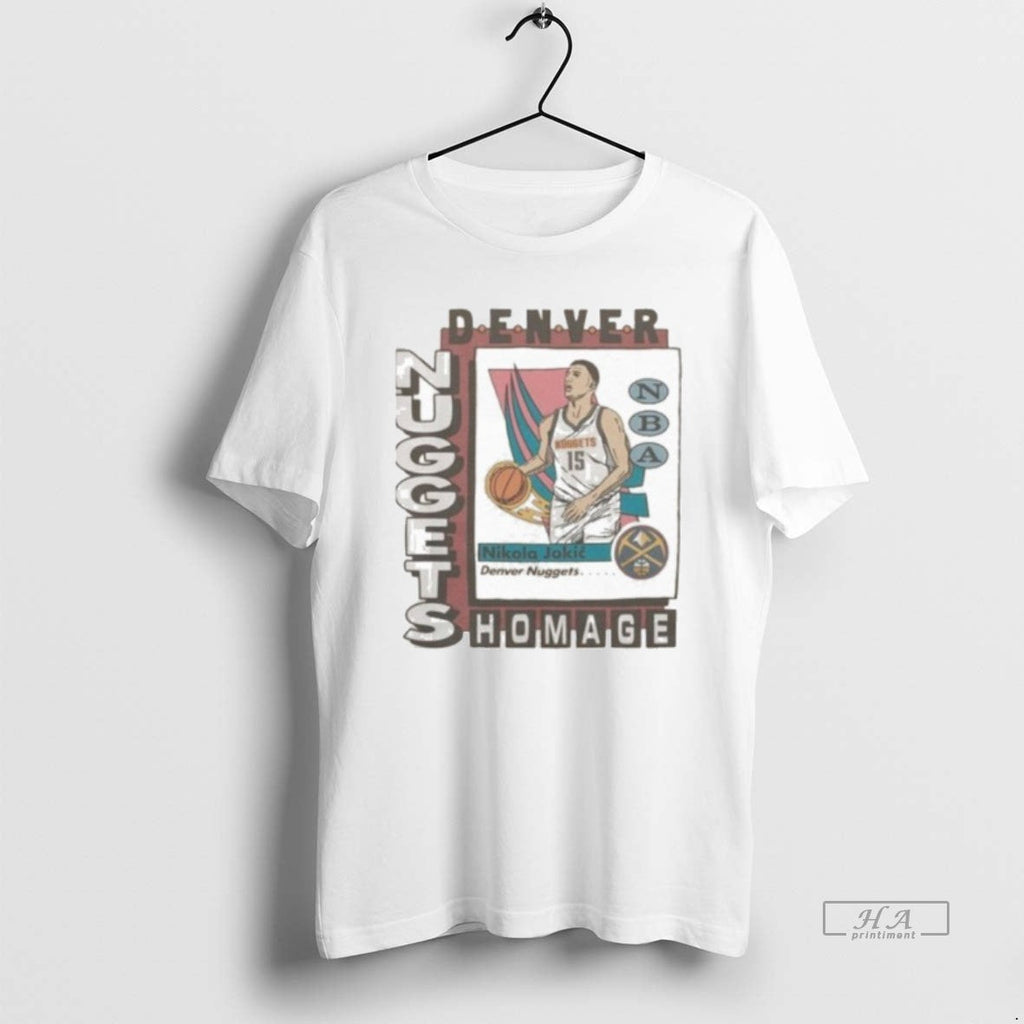 Official Trendy Denver Nuggets Trading Card Nikola - Adult & Kids T-Shirts, Sweatshirts & Hoodies apparel design preview 1