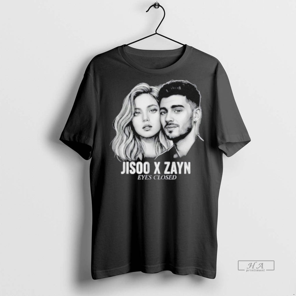 Official Trendy Design Jisoo Zayn Eyes Closed 2025 - Adult & Kids T-Shirts, Sweatshirts & Hoodies apparel design preview 1