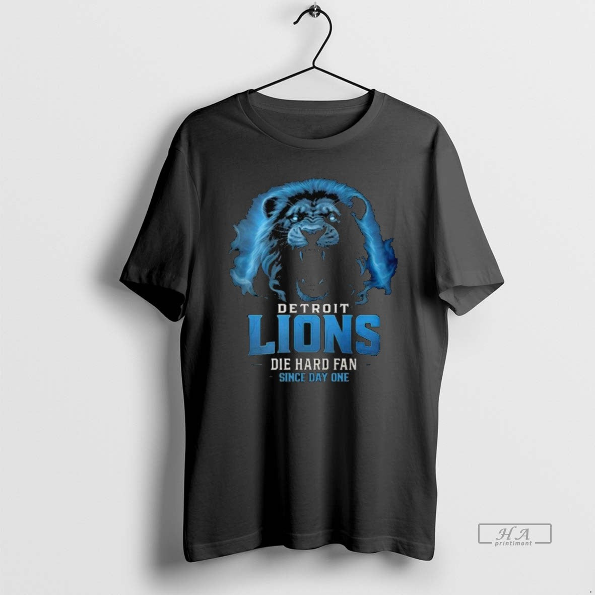 Official Trendy Detroit Lions Die Hard Fan Since Day - Adult & Kids T-Shirts, Sweatshirts & Hoodies apparel design preview 1