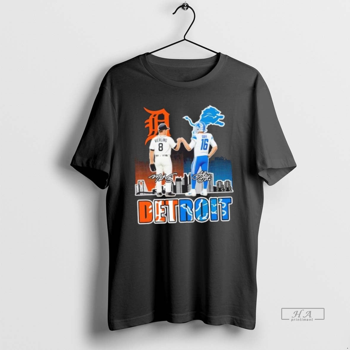 Official Trendy Detroit Sports Vierling Tigers X Goff - Adult & Kids T-Shirts, Sweatshirts & Hoodies apparel design preview 1