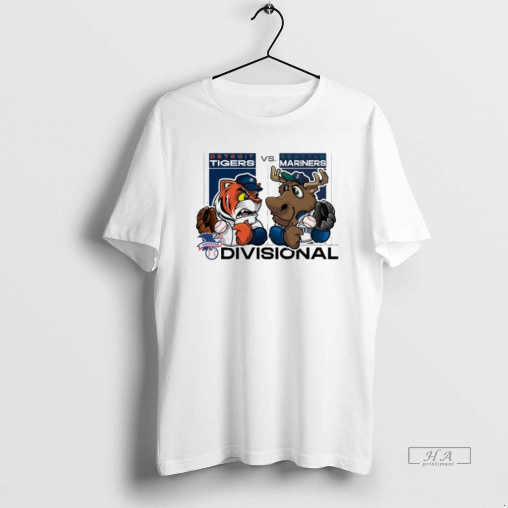 Official Trendy Detroit Tigers Vs Seattle Mariners - Adult & Kids T-Shirts, Sweatshirts & Hoodies apparel design preview 1