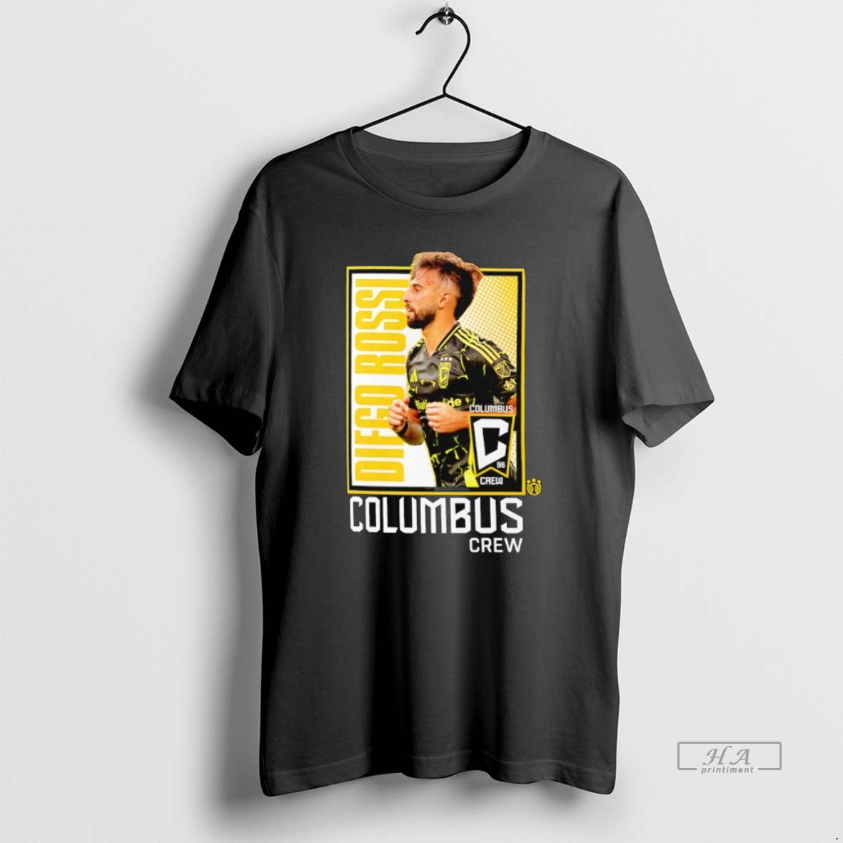 Official Trendy Diego Rossi Columbus Crew Player - Adult & Kids T-Shirts, Sweatshirts & Hoodies apparel design preview 1