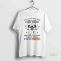 Official Trendy Dog With A Fuck Here And There I Dont - Adult & Kids T-Shirts, Sweatshirts & Hoodies apparel design preview 1