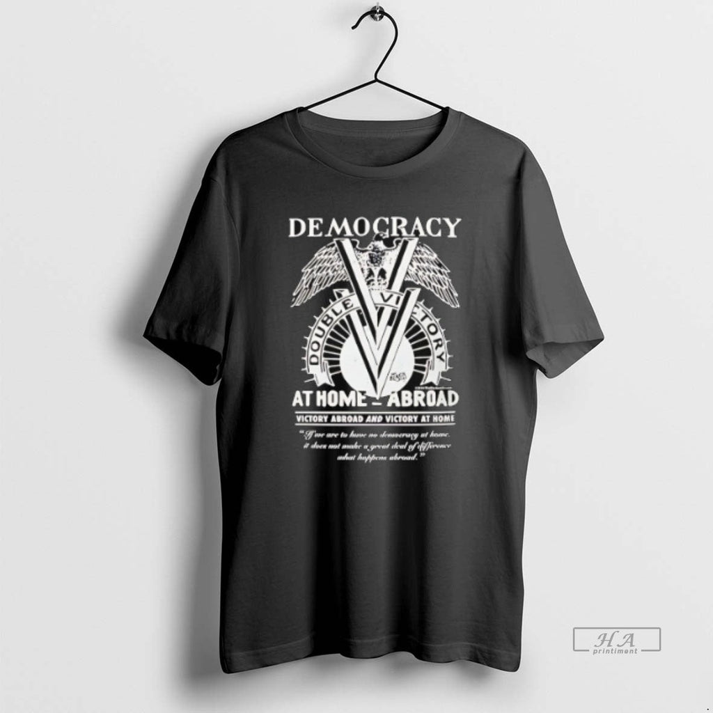 Official Trendy Double V Campaign Wwii Semocracy At - Adult & Kids T-Shirts, Sweatshirts & Hoodies apparel design preview 1