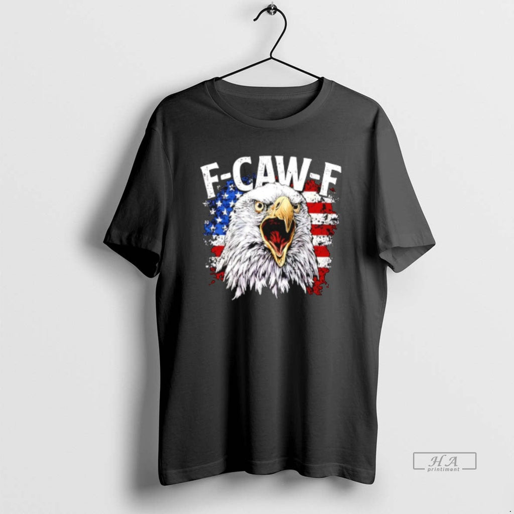 Official Trendy Eagle American Flag F Caw - Adult & Kids T-Shirts, Sweatshirts & Hoodies apparel design preview 1