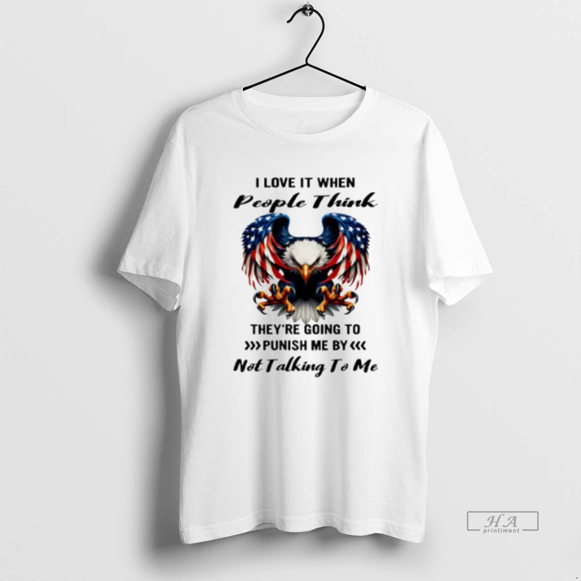 Official Trendy Eagle I Love It When People Think - Adult & Kids T-Shirts, Sweatshirts & Hoodies apparel design preview 1