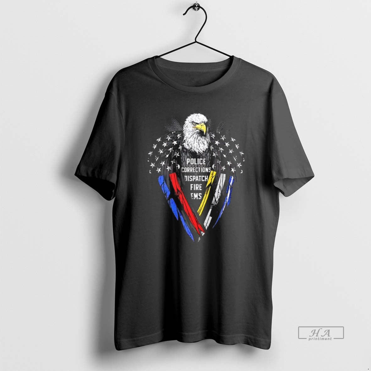 Official Trendy Eagle Police Corrections Dispatch - Adult & Kids T-Shirts, Sweatshirts & Hoodies apparel design preview 1