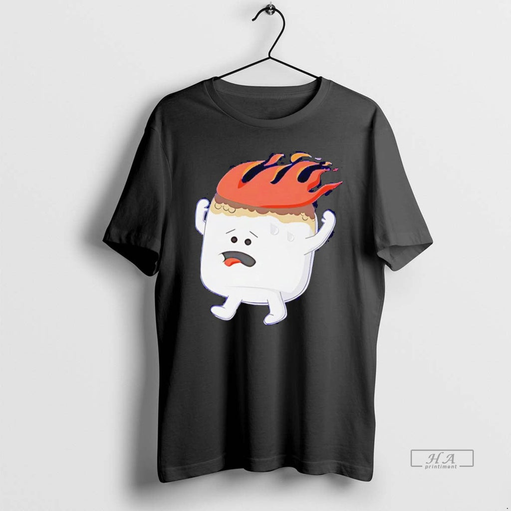 Official Trendy Flaming Marshmallow - Adult & Kids T-Shirts, Sweatshirts & Hoodies apparel design preview 1