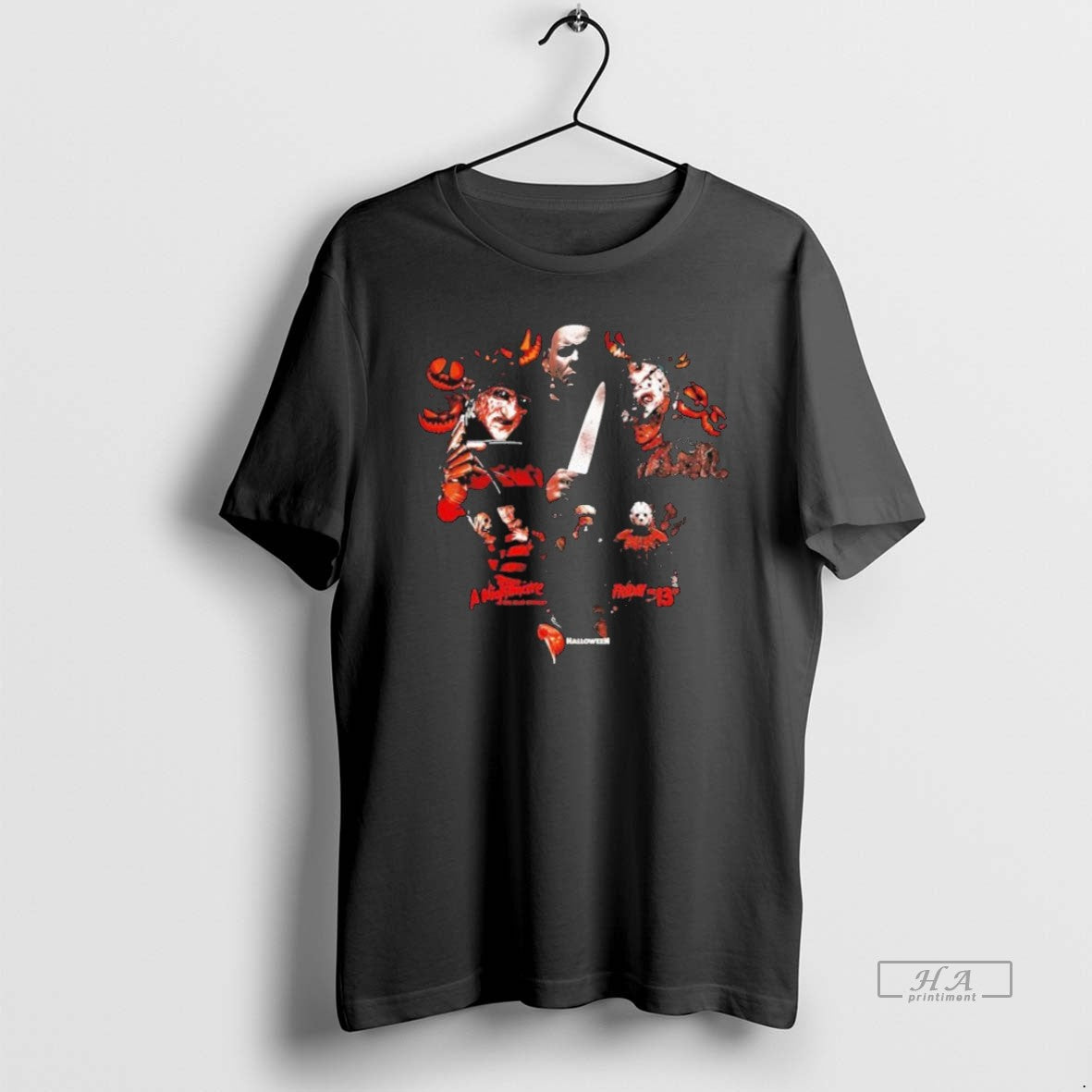 Official Trendy Freddy Krueger Michael Myers And - Adult & Kids T-Shirts, Sweatshirts & Hoodies apparel design preview 1
