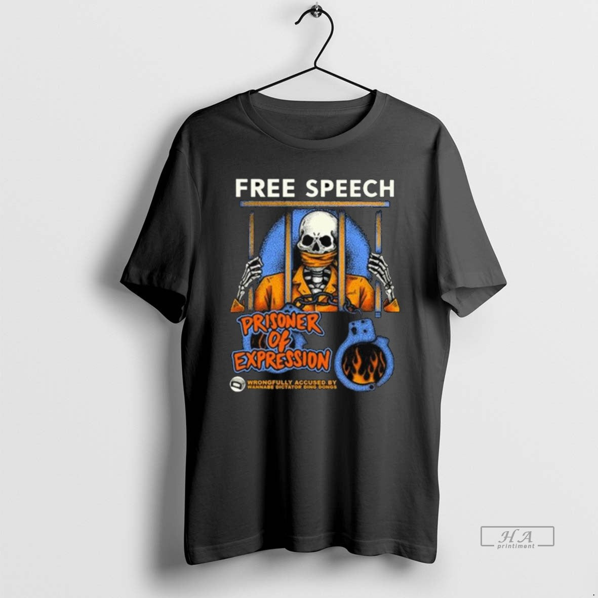 Official Trendy Free Speech Prisoner Of Expression - Adult & Kids T-Shirts, Sweatshirts & Hoodies apparel design preview 1