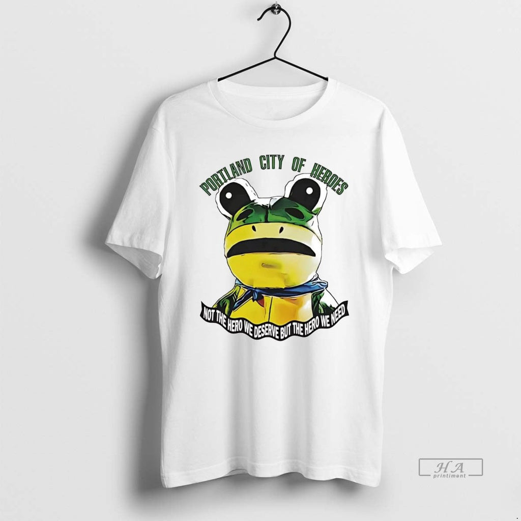 Official Trendy Frog Portland City Of Heroes Not The - Adult & Kids T-Shirts, Sweatshirts & Hoodies apparel design preview 1