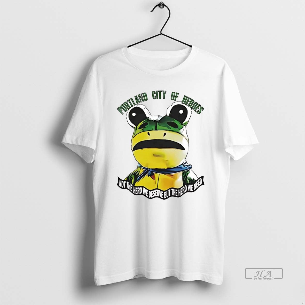 Official Trendy Frog Portland City Of Heroes Not The - Adult & Kids T-Shirts, Sweatshirts & Hoodies apparel design preview 1