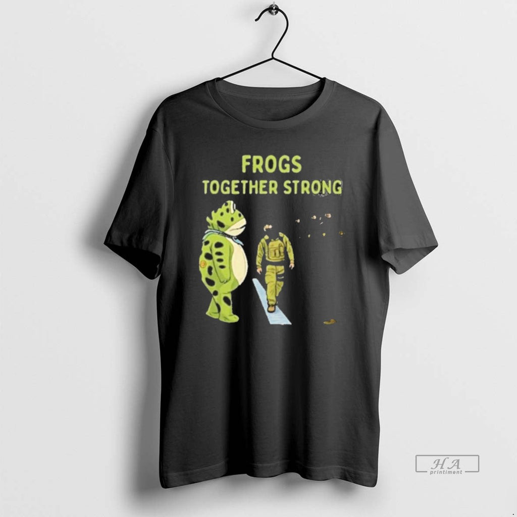 Official Trendy Frog Protest Frogs Together Strong - Adult & Kids T-Shirts, Sweatshirts & Hoodies apparel design preview 1