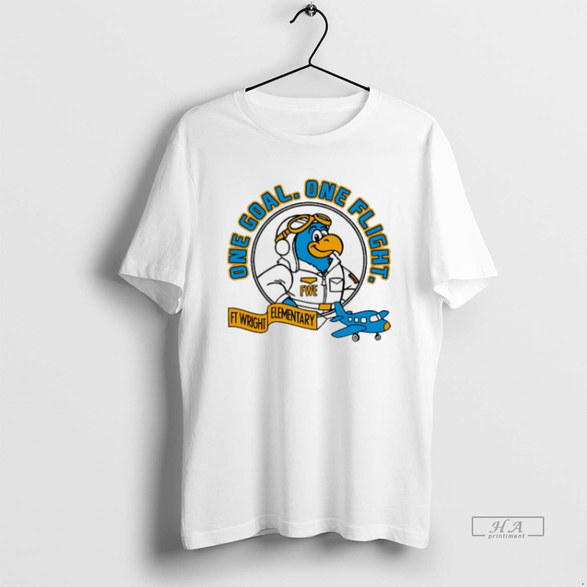 Official Trendy Ft Wright Elementary Falcons One Goal - Adult & Kids T-Shirts, Sweatshirts & Hoodies apparel design preview 1