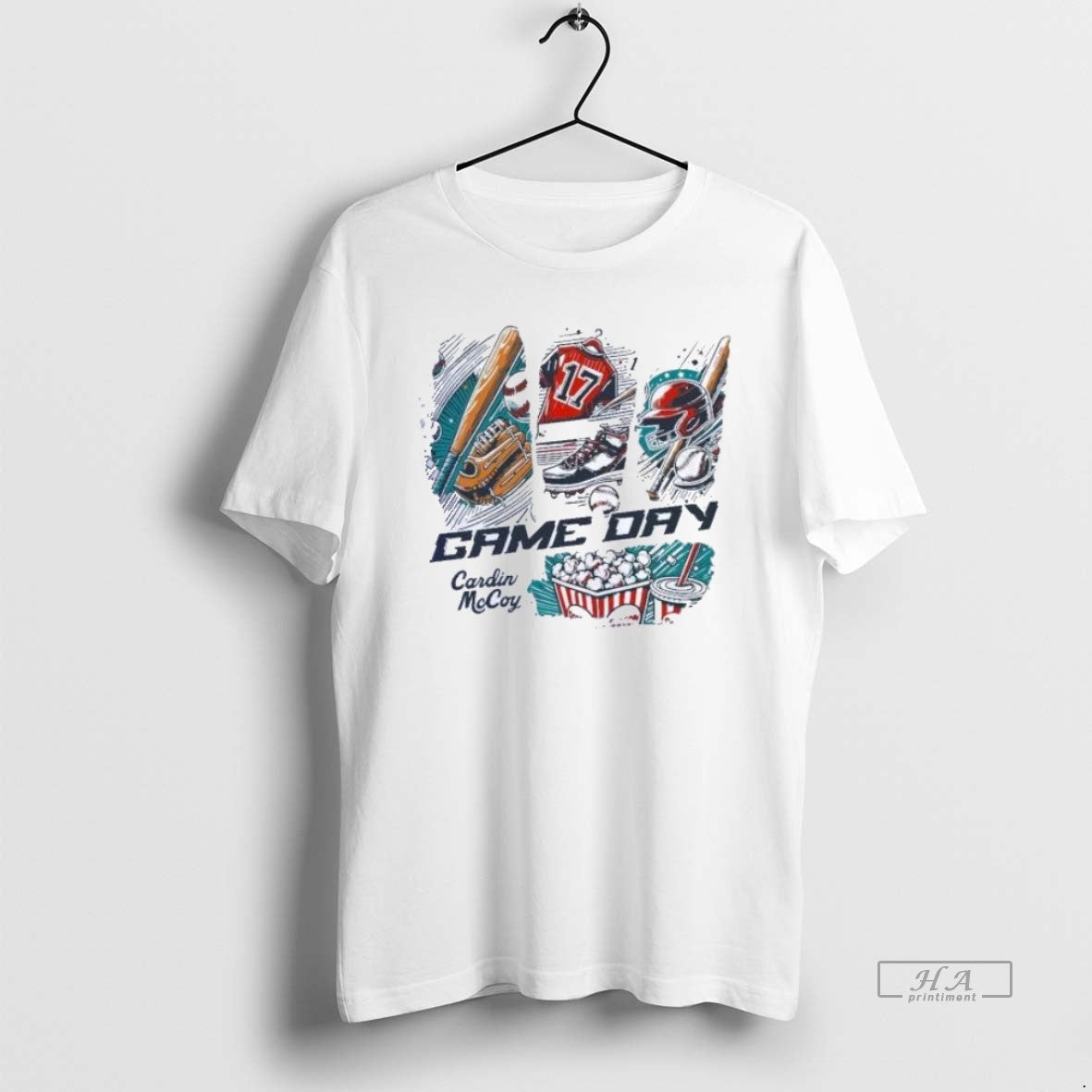 Official Trendy Game Day Cardin Mccoy Baseball - Adult & Kids T-Shirts, Sweatshirts & Hoodies apparel design preview 1