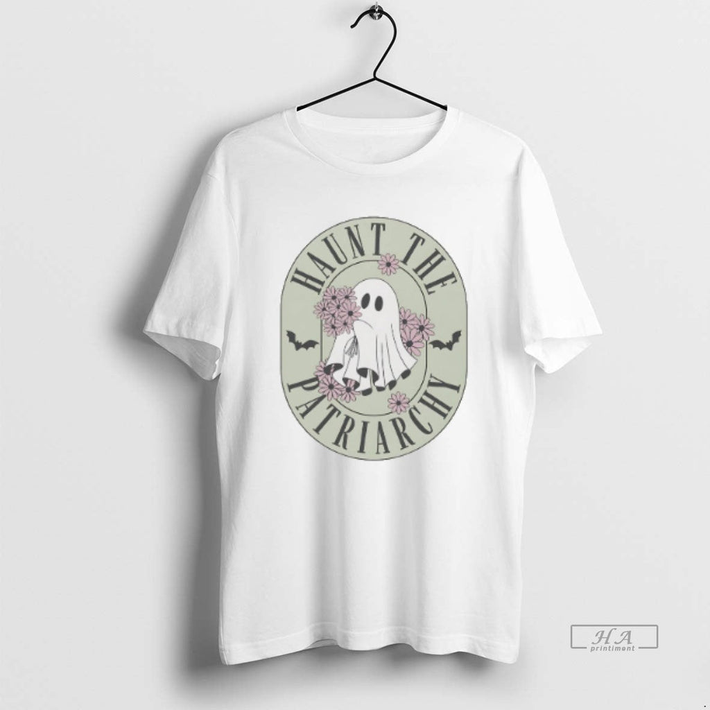 Official Trendy Ghost With Flowers Haunt The - Adult & Kids T-Shirts, Sweatshirts & Hoodies apparel design preview 1