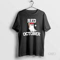 Official Trendy Ghost Playing Baseball Red October - Adult & Kids T-Shirts, Sweatshirts & Hoodies apparel design preview 1