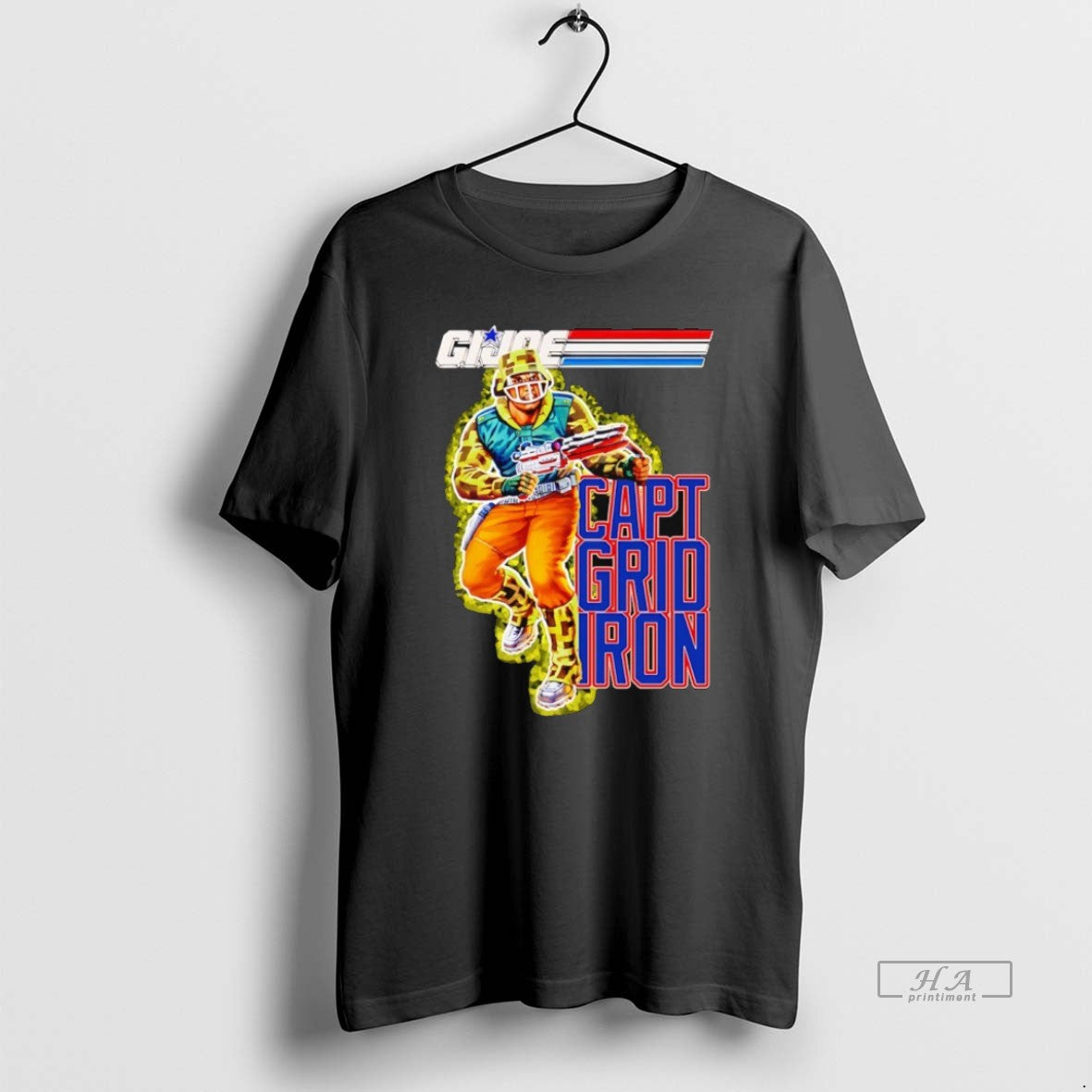 Official Trendy Gi Joe Capt Grid Iron - Adult & Kids T-Shirts, Sweatshirts & Hoodies apparel design preview 1