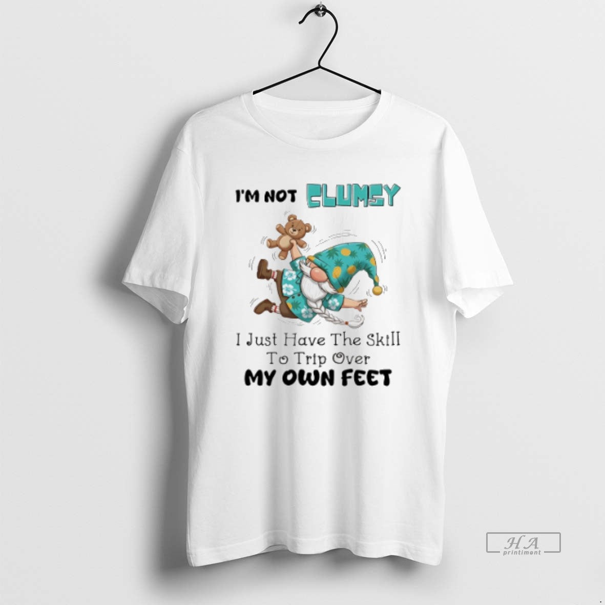 Official Trendy Gnome Im Not Clumsy I Just Have The - Adult & Kids T-Shirts, Sweatshirts & Hoodies apparel design preview 1