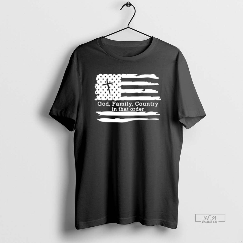 Official Trendy God Family Country In That Order 2025 - Adult & Kids T-Shirts, Sweatshirts & Hoodies apparel design preview 1