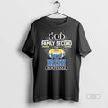 Official Trendy God First Family Second Notre Dame - Adult & Kids T-Shirts, Sweatshirts & Hoodies apparel design preview 1