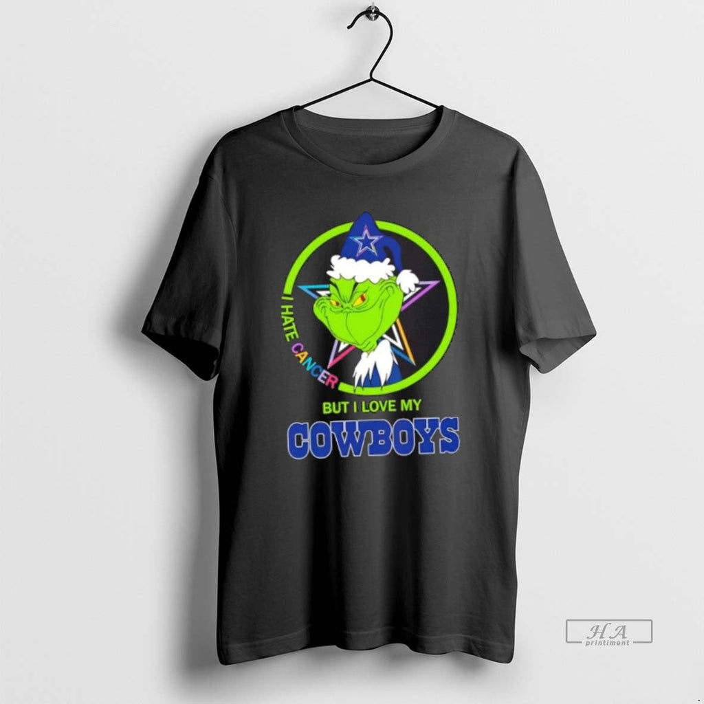 Official Trendy Grinch I Hate Cancer But Love My - Adult & Kids T-Shirts, Sweatshirts & Hoodies apparel design preview 1
