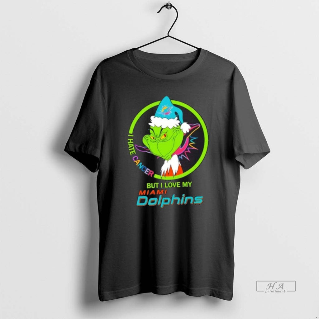 Official Trendy Grinch I Hate Cancer But Love My - Adult & Kids T-Shirts, Sweatshirts & Hoodies apparel design preview 1