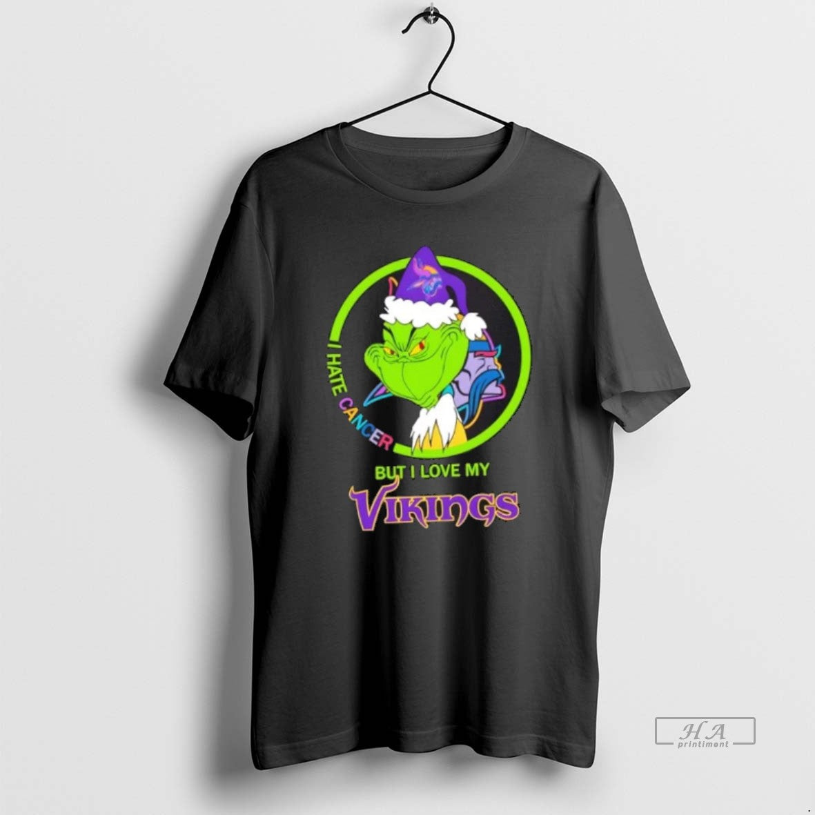 Official Trendy Grinch I Hate Cancer But Love My - Adult & Kids T-Shirts, Sweatshirts & Hoodies apparel design preview 1