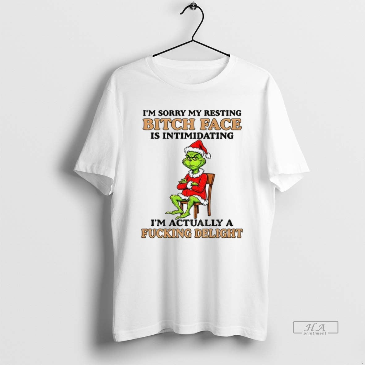 Official Trendy Grinch Im Sorry My Resting Bitch Face - Adult & Kids T-Shirts, Sweatshirts & Hoodies apparel design preview 1