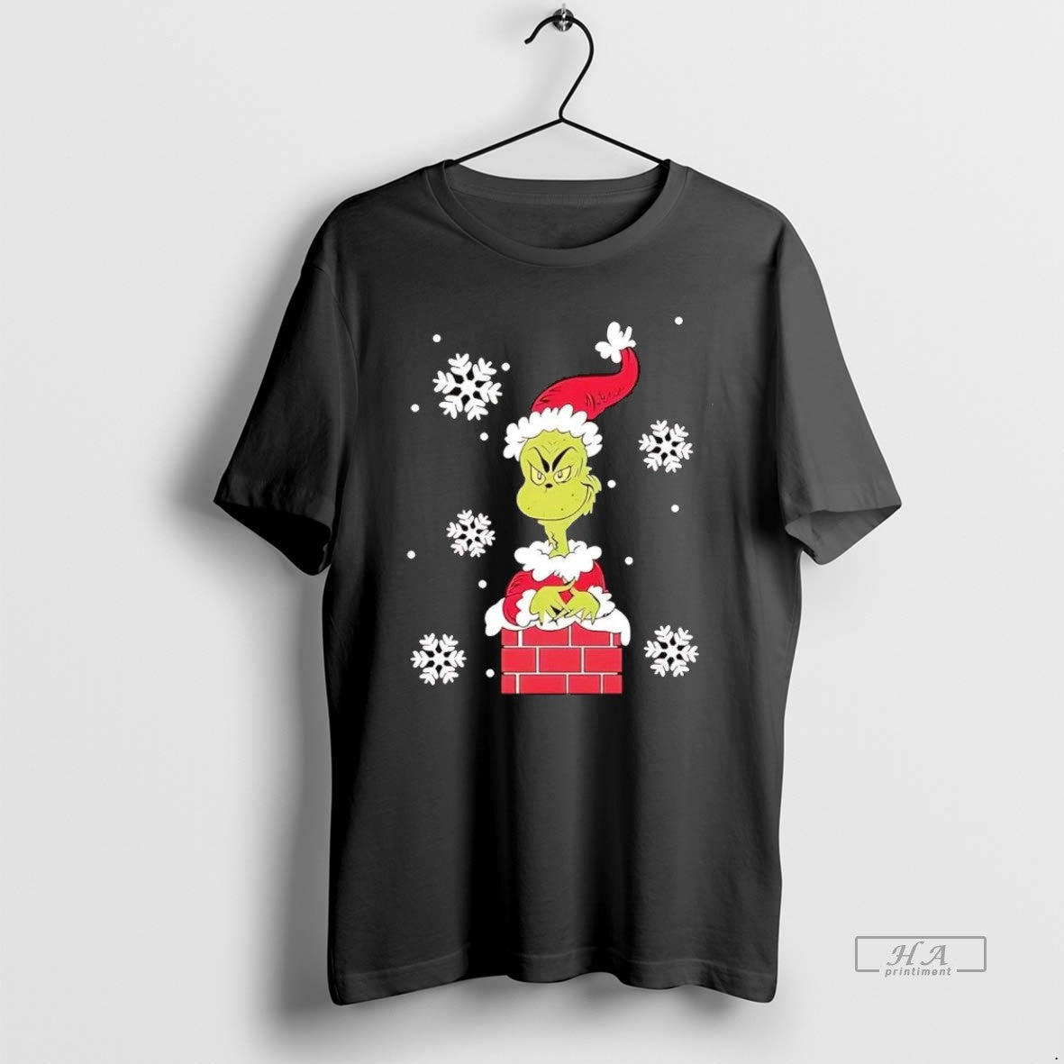 Official Trendy Grinch Ghostbusters Chimney Christmas - Adult & Kids T-Shirts, Sweatshirts & Hoodies apparel design preview 1