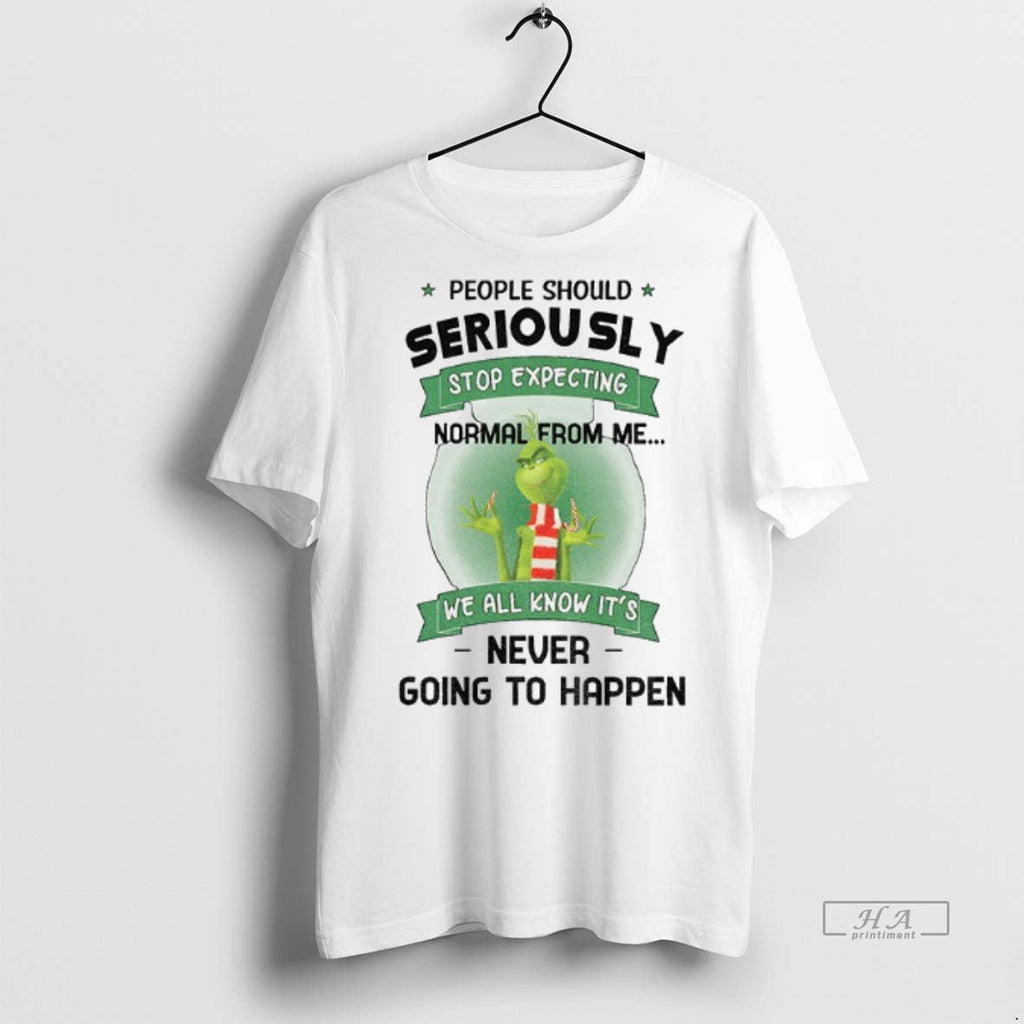 Official Trendy Grinch People Should Seriously Stop - Adult & Kids T-Shirts, Sweatshirts & Hoodies apparel design preview 1