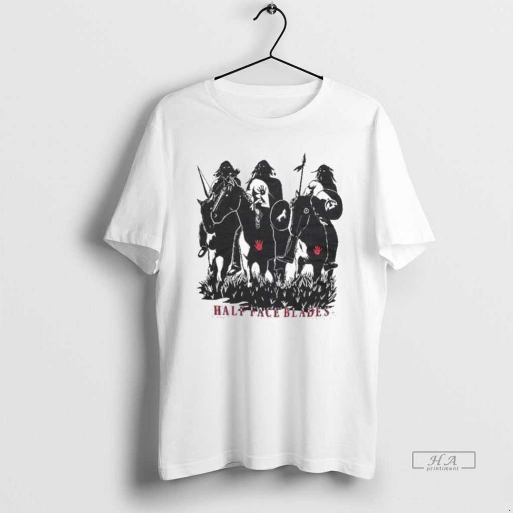 Official Trendy Half Face Blades War Party - Adult & Kids T-Shirts, Sweatshirts & Hoodies apparel design preview 1