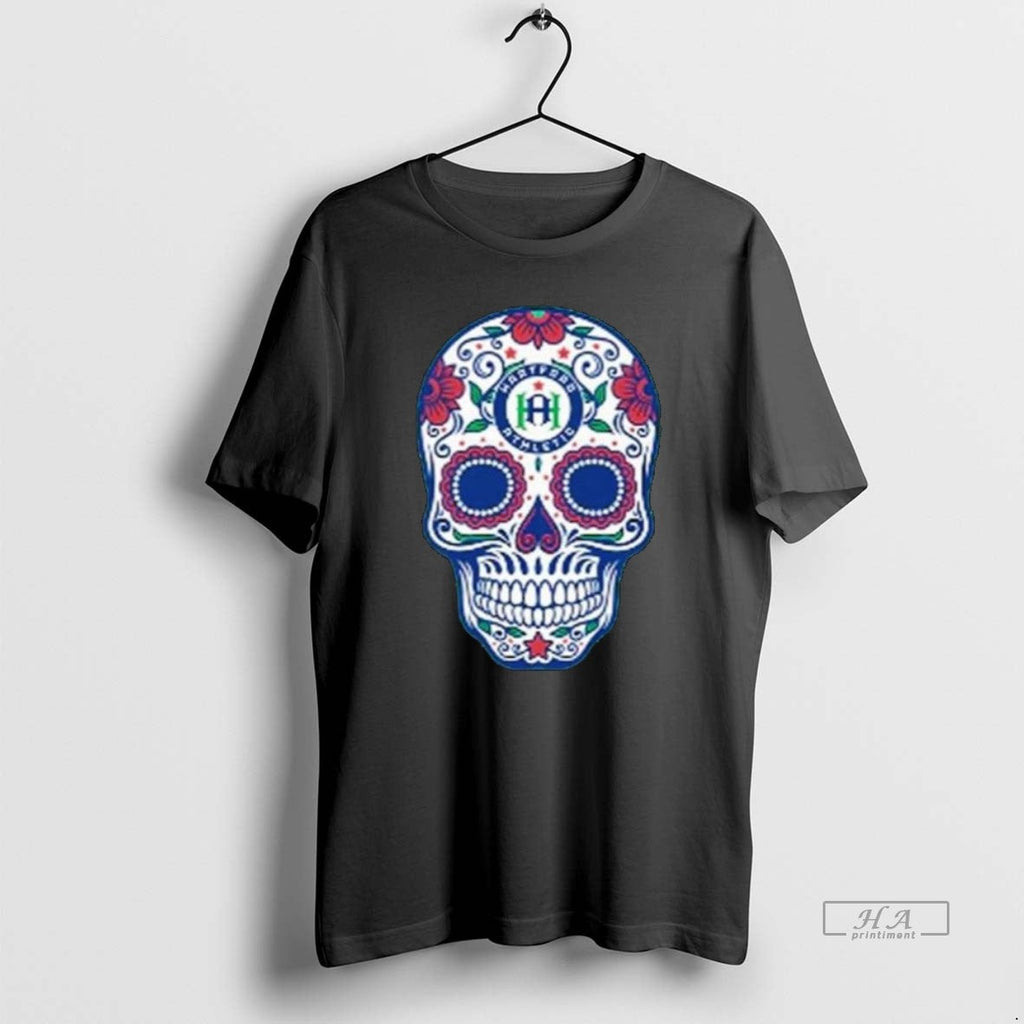 Official Trendy Hartford Heather Kelly Skull Long - Adult & Kids T-Shirts, Sweatshirts & Hoodies apparel design preview 1
