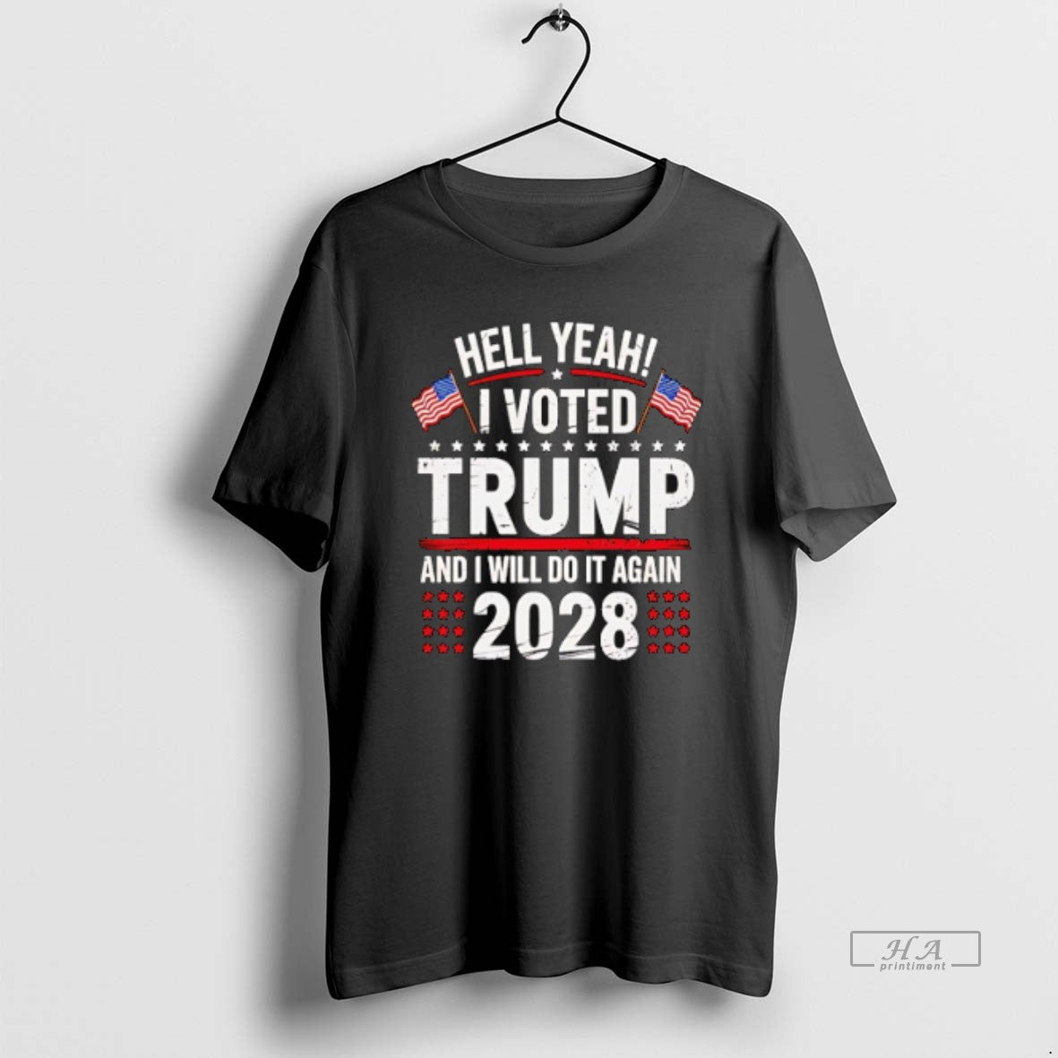 Official Trendy Hell Yeah I Voted Trump And Will Do - Adult & Kids T-Shirts, Sweatshirts & Hoodies apparel design preview 1