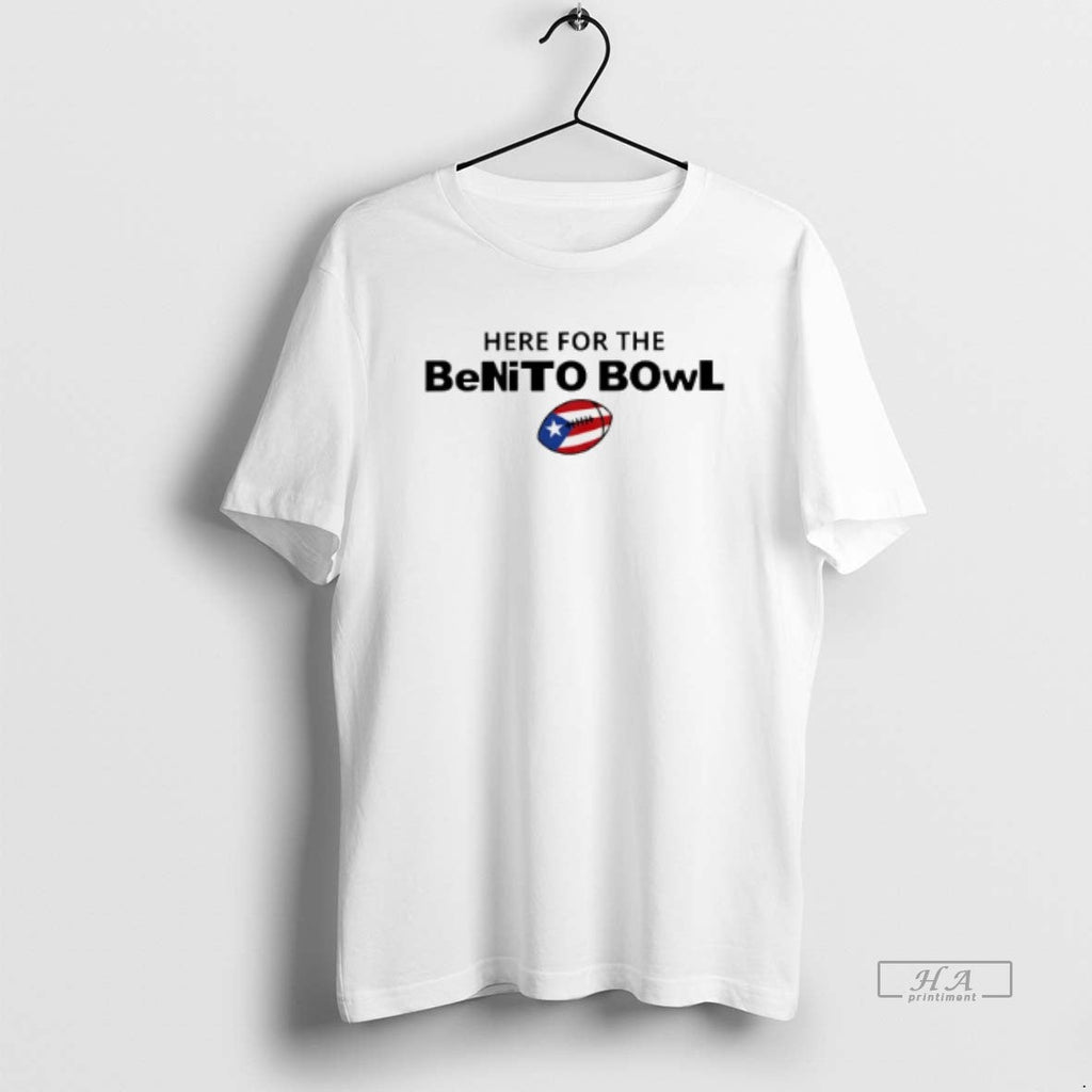 Official Trendy Here For The Benito Bowl Bad Bunny - Adult & Kids T-Shirts, Sweatshirts & Hoodies apparel design preview 1
